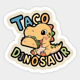 Taco Dinosaur Sticker